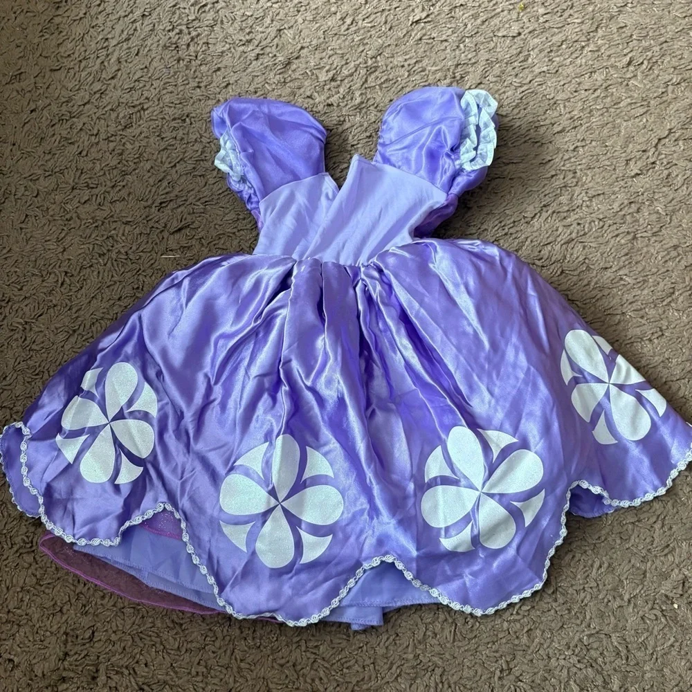 Disney Store Sofia the First Dress Sz 2 Purple Kids Girls Halloween Bippity